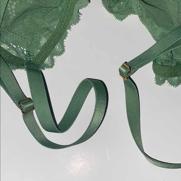 AERIE Green Lace Bralette BRA NEW - Picture 9 of 9